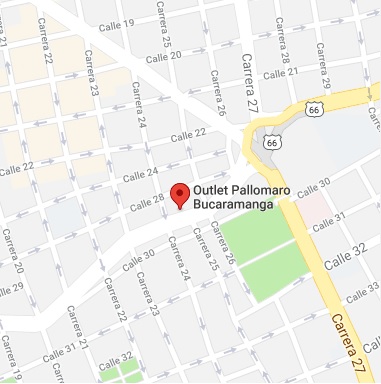 mapa outlet pallomaro bucaramanga